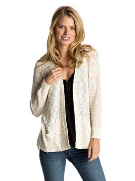 roxy, Move On Up - Cardigan ouvert devant, PRISTINE/ANGORA (xwww) Move On Up - Open-Front Cardigan ERJSW03164