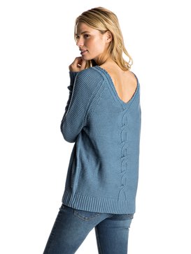 roxy, Lost Coastlines - Pullover mit offenem Halsausschnitt, CAPTAINS BLUE (bme0) Lost Coastlines - Open-Neck Jumper ERJSW03184