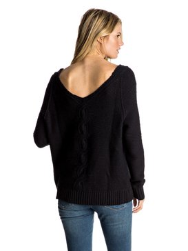 roxy, Lost Coastlines - Pullover mit offenem Halsausschnitt, ANTHRACITE (kvj0) Lost Coastlines - Open-Neck Jumper ERJSW03184