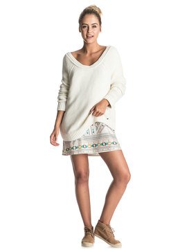 roxy, Lost Coastlines - Pullover mit offenem Halsausschnitt, MARSHMELLOW (wbt0) Lost Coastlines - Open-Neck Jumper ERJSW03184