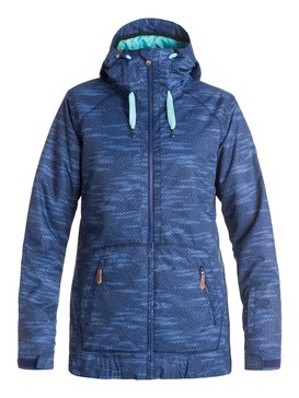 roxy, Valley - Veste de snow à capuche, BOUNDING_BLUEPRINT (bsq6) Valley - Hooded Snow Jacket ERJTJ03052