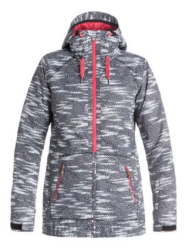 roxy, Valley - Veste de snow à capuche, BOUNDING_TRUE BLACK (kvj7) Valley - Hooded Snow Jacket ERJTJ03052