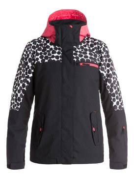 roxy, ROXY Jetty Block - Veste de snow, IRREGULAR DOTS_TRUE BLACK (kvj1) ROXY Jetty Block - Snow Jacket ERJTJ03054