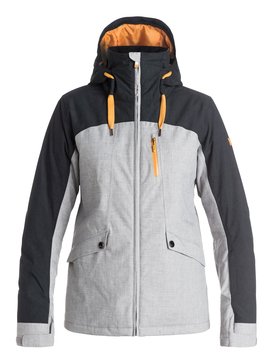 roxy, Wildlife - Veste de snow, MID HEATHER GREY (sla0) Wildlife - Snow Jacket ERJTJ03067