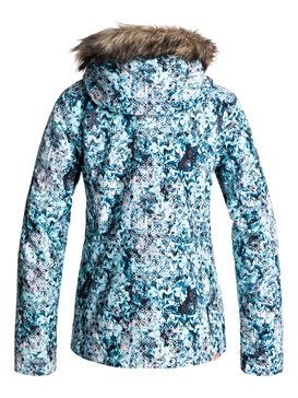 roxy, Jet Ski - Veste de snow, ARUBA BLUE_KALEIDOS FLOWERS (bfk9) Jet Ski - Snow Jacket ERJTJ03124