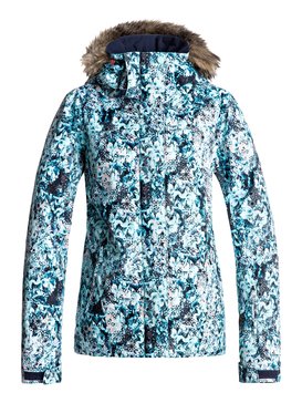 roxy, Jet Ski - Veste de snow, ARUBA BLUE_KALEIDOS FLOWERS (bfk9) Jet Ski - Snow Jacket ERJTJ03124