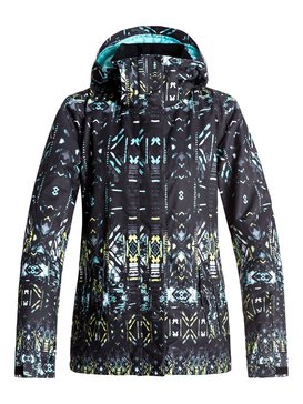roxy, ROXY Jetty - Veste de snow, TRUE BLACK_HAVELI IKAT (kvj8) ROXY Jetty - Snow Jacket ERJTJ03125
