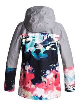 roxy, ROXY Jetty - Veste de snow, NEON GRAPEFRUIT_CLOUD NINE (nkn6) ROXY Jetty - Snow Jacket ERJTJ03132