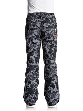 roxy, Rifter - Pantalon de snow, TRUE BLACK_FLORAL HERRINGBONE (kvj6) Rifter - Snow Pants ERJTP03055