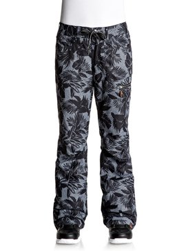 roxy, Rifter - Pantalon de snow, TRUE BLACK_FLORAL HERRINGBONE (kvj6) Rifter - Snow Pants ERJTP03055