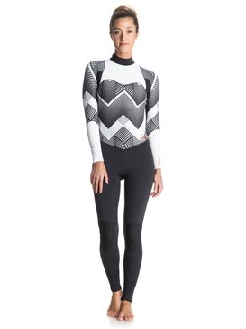 roxy, Pop Surf 4/3mm - Traje De Surf Integral Con Cremallera Trasera, TRUE BLACK (kvj0) Pop Surf 4/3mm - Back Zip Full Wetsuit ERJW103003