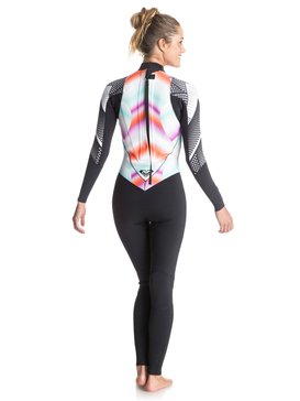 roxy, Pop Surf 4/3mm - Traje De Surf Integral Con Cremallera Trasera, POP SURF OCEAN SPRAY GRANATINA (mlr6) Pop Surf 4/3mm - Back Zip Full Wetsuit ERJW103003
