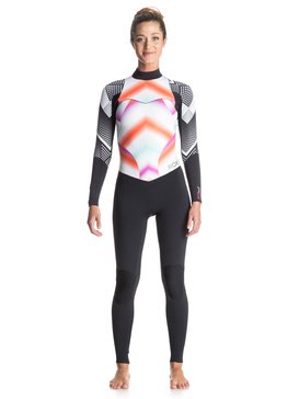 roxy, Pop Surf 4/3mm - Traje De Surf Integral Con Cremallera Trasera, POP SURF OCEAN SPRAY GRANATINA (mlr6) Pop Surf 4/3mm - Back Zip Full Wetsuit ERJW103003
