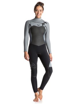 roxy, Syncro 5/4/3mm - Traje De Surf Integral Con Cremallera En El Pecho, TRUE BLACK (kvj0) Syncro 5/4/3mm - Chest Zip Full Wetsuit ERJW103005