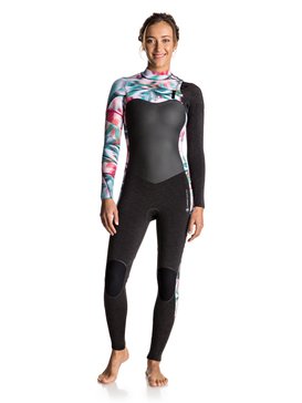 roxy, 3/2mm Performance Chest Zip - Combinaison de surf zip poitrine, BLACK (kva0) 3/2mm Performance Chest Zip - Chest Zip Wetsuit ERJW103031