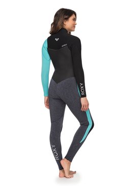 roxy, 4/3mm Performance Chest Zip - Combinaison de surf zip poitrine, ASH / PISTACCIO (xbbb) 4/3mm Performance Chest Zip - Chest Zip Wetsuit ERJW103032