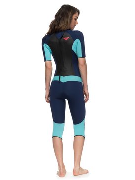 roxy, Syncro 3/2mm - Springsuit zip dans le dos, BLUE PRINT (bsq0) Syncro 3/2mm - Back Zip Springsuit ERJW303000