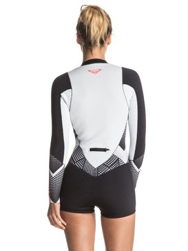 roxy, Pop Surf 2mm - Springsuit Manches Longues Zippée Devant, TRUE BLACK (kvj0) Pop Surf 2mm - Front Zip Long Sleeve Springsuit ERJW403002