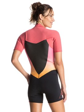 roxy, Syncro 2/2mm - Traje De Surf Primavera Con Cremallera En El Pecho, PARADISE PINK (mlr0) Syncro 2/2mm - Chest Zip Springsuit ERJW503001