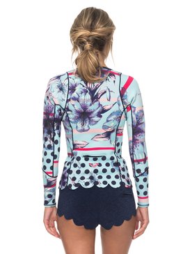 roxy, 1mm Pop Surf Scallop - Veste en néoprène manches longues front zip, NAVY (bte0) 1mm Pop Surf Scallop - Long Sleeve Neoprene Front Zip Jacket ERJW803012