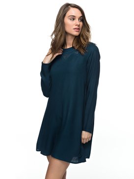 roxy, Rise With The Sun - Robe fluide à manches longues, REFLECTING POND (byf0) Rise With The Sun - Long Sleeve Dress ERJWD03158