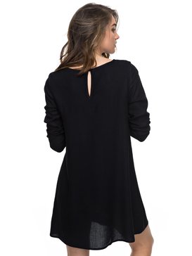 roxy, Rise With The Sun - Robe fluide à manches longues, ANTHRACITE (kvj0) Rise With The Sun - Long Sleeve Dress ERJWD03158