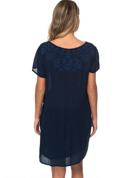 roxy, Bungalow Hide Out Short Sleeve Dress, DRESS BLUES (btk0) BUNGALOW HIDE OUT ERJWD03181