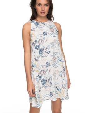 roxy, Sweet Seas Tank Dress, MARSHMALLOW MAHNA MAHNA (wbt7) Sweet Seas - Tank Dress ERJWD03200