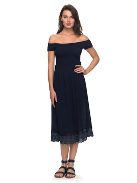 roxy, Pretty Lovers Off The Shoulder Dress, DRESS BLUES (btk0) PRETTY LOVERS ERJWD03209