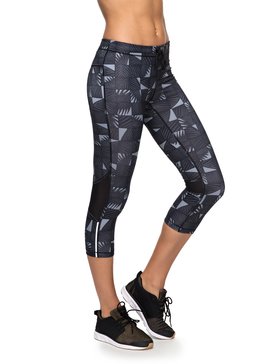 roxy, Stay On - Legging de sport 3/4, FORGED IRON AMAZONIA (kyc6) Stay On - Technical Running Capris ERJWP03011
