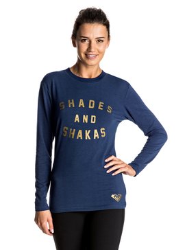roxy, Shade & Shakas - Surf tee à manches longues, BLUE DEPTHS (bta0) Shade & Shakas - Long Sleeve T-shirt Rash Vest ERJWR03138
