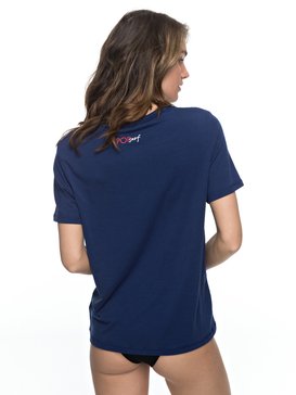 roxy, Shade & Shakas - Lycra à manches courtes anti-UV, BLUE DEPTHS (bta0) Shade & Shakas - Short Sleeve UPF 50 Rash Vest ERJWR03184
