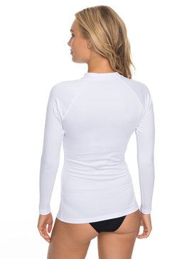 roxy, Whole Hearted - Licra de Manga Larga con Protección Solar UPF 50, WHITE (wbb0) Whole Hearted - Long Sleeve UPF 50 Rash Vest ERJWR03221