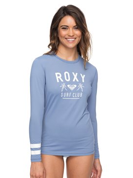 roxy, Enjoy Waves - Licra de Manga Larga con Protección Solar UPF 50, BLUE SHADOW (bkq0) Enjoy Waves - Long Sleeve UPF 50 Rash Vest ERJWR03223
