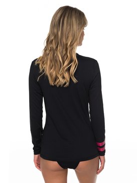 roxy, Enjoy Waves - Licra de Manga Larga con Protección Solar UPF 50, ANTHRACITE (kvj0) Enjoy Waves - Long Sleeve UPF 50 Rash Vest ERJWR03223