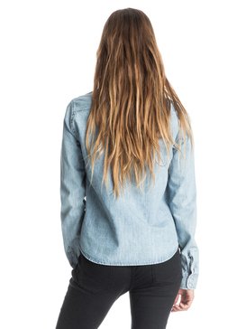 roxy, Save Me - Chemise en jean à manches longues, LIGHT BLUE (bffw) Save Me - Long Sleeve Denim Shirt ERJWT03062