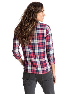 roxy, Plaid On You - Chemise à manches longues, HIBISCUS PINETREE PLAID (rmz1) Plaid On You - Long Sleeve Shirt ERJWT03108