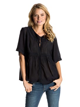 roxy, Zapotec - Top à manches courtes, ANTHRACITE (kvj0) Zapotec - Short Sleeve Top ERJWT03118