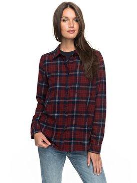 roxy, Heavy Feelings A - Chemise à manches longues, DRESS BLUES SCOTTY PLAID (xrrb) Heavy Feelings A - Long Sleeve Shirt ERJWT03149