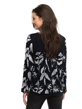 roxy, Bubble Spirit - Top à manches longues, ANTHRACITE LOVE LETTER (kvj8) Bubble Spirit - Long Sleeve Top ERJWT03171