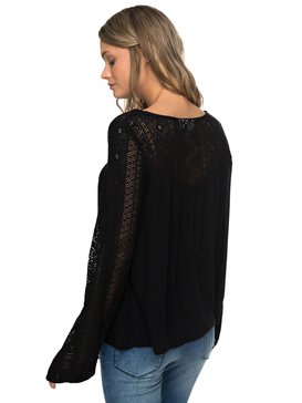 roxy, Island Dreaming - T shirt manches longues col V, ANTHRACITE (kvj0) ISLAND DREAMING ERJWT03183