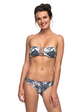roxy, Strappy Love - Maillot de bain deux pièces bandeau, MARSHMALLOW READY MADE (wbt7) Strappy Love - Bandeau Bikini Set ERJX203157