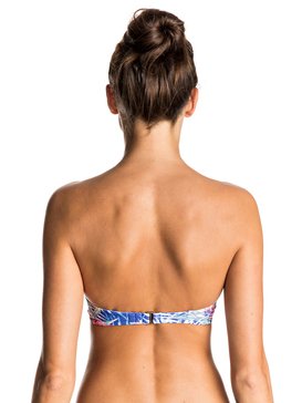 roxy, Mix Blossom - Parte de Arriba de Bikini Palabra de Honor Moldeado, ROYAL BLUE BEYOND LOVE (pqf7) Mix Blossom - Moulded Bandeau Bikini Top ERJX303330
