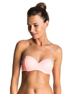 roxy, Sweet Memories - Vorgeformtes Bandeau-Bikini-Oberteil, CANDIED ORANGE (mep0) Sweet Memories - Moulded Bandeau Bikini Top ERJX303340