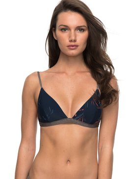 roxy, Surf The Night - Haut de maillot de bain triangle, DRESS BLUES SWIM LEE LEE (btk6) Surf The Night - Fixed Triangle Bikini Top ERJX303510