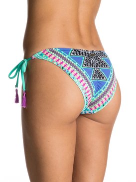 roxy, Sweet Memories - Bas de bikini, MARSHMALLOW GEOMETRIC SUNSET (wbt6) Sweet Memories - Bikini Bottoms ERJX403313