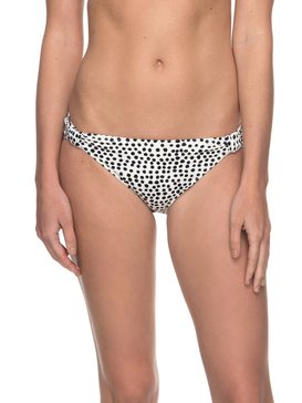 roxy, ROXY Essentials 70s Bikini Bottoms, MARSHMALLOW WATERCOLOR DOTS (xwwk) ROXY Essentials - 70s Bikini Bottoms ERJX403468