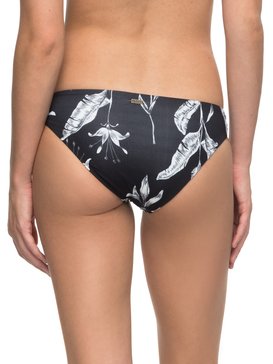 roxy, Strappy Love - Bas de bikini, ANTHRACITE LOVE LETTER (kvj8) Strappy Love - Scooter Bikini Bottoms ERJX403471