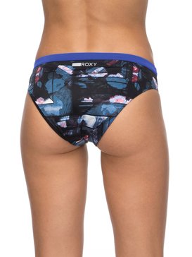 roxy, Keep It ROXY Scooter Bikini Bottoms, ANTHRACITE BLUR PAINT (kvj6) Keep It ROXY - Scooter Bikini Bottoms ERJX403477