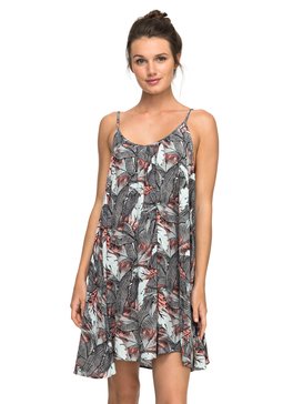 roxy, Windy Fly Away - Vestido de playa de tirantes cruzados en la espalda, MARSHMALLOW READY MADE (wbt7) Windy Fly Away - Strappy Beach Dress ERJX603068